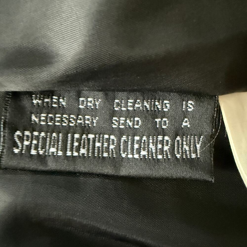 Vintage Wilsons Leather Pencil Skirt Midi Black Size 10 Y2K 90s Office Chic Goth - Picture 12 of 13